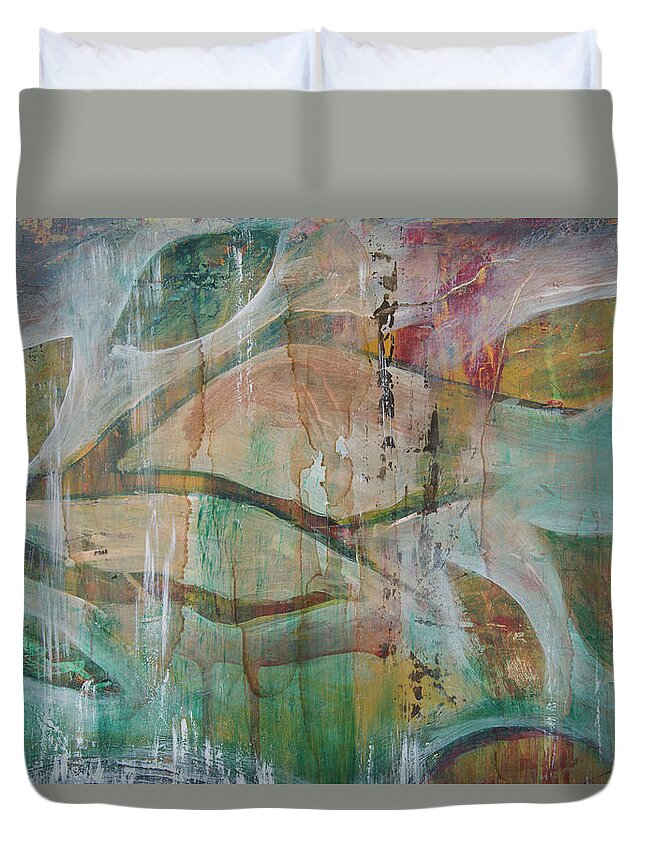 St Francis Duvet Cover featuring the painting St Francis 2 by Jocelyn Friis