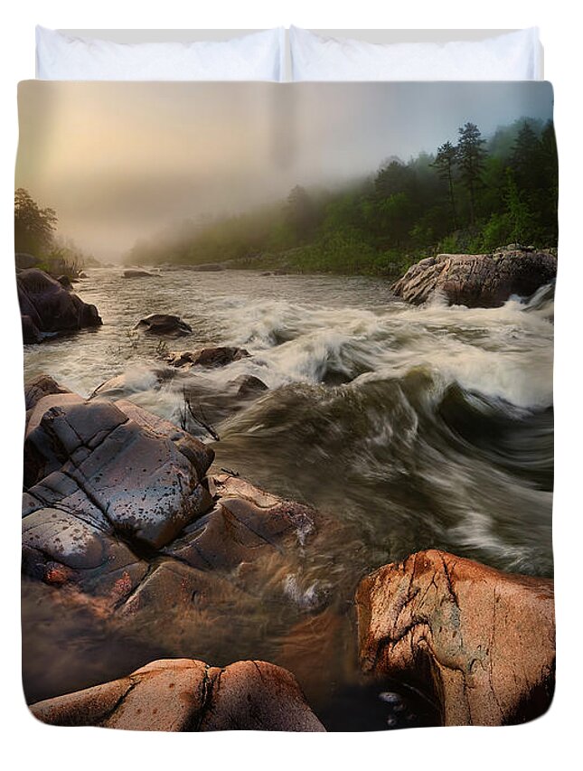 2016 Duvet Cover featuring the photograph St. Francis River by Robert Charity