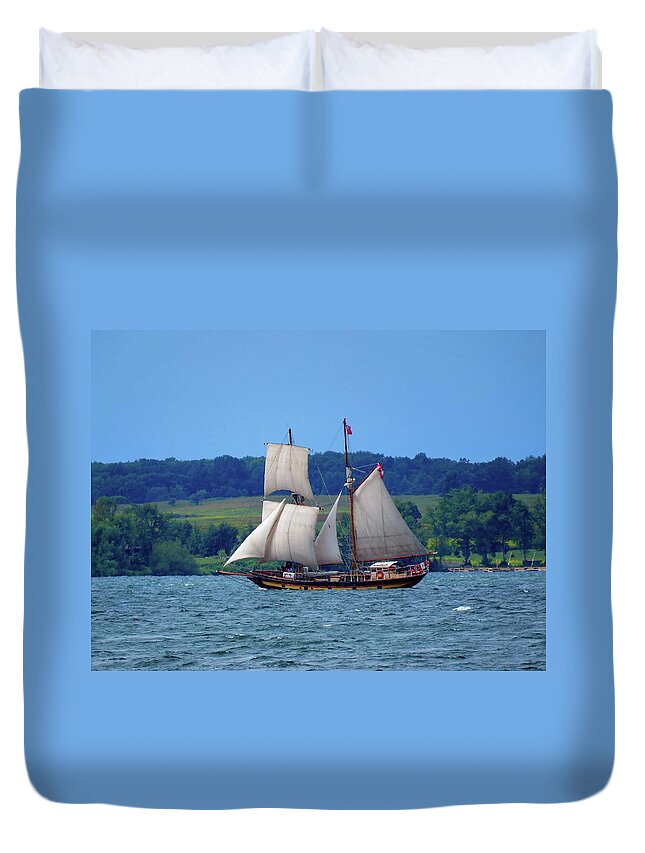  Duvet Cover featuring the photograph St. Lawrence II by Dennis McCarthy