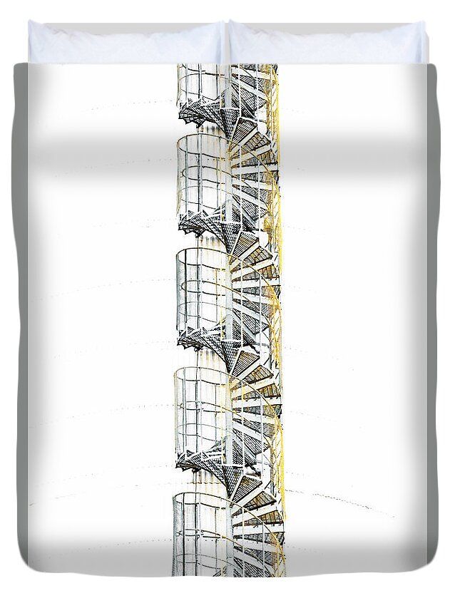 Stairway To Heaven Duvet Cover featuring the photograph Stairway to heaven by Torbjorn Swenelius