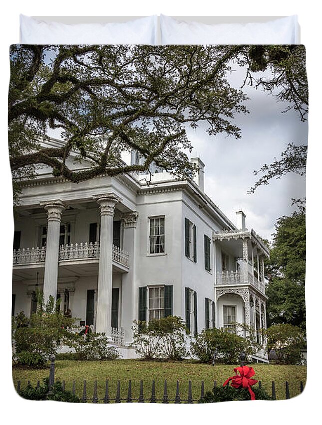 Natchez Mississippi Ms Duvet Cover featuring the photograph Stanton Hall Natchez MS #1 by Gregory Daley MPSA