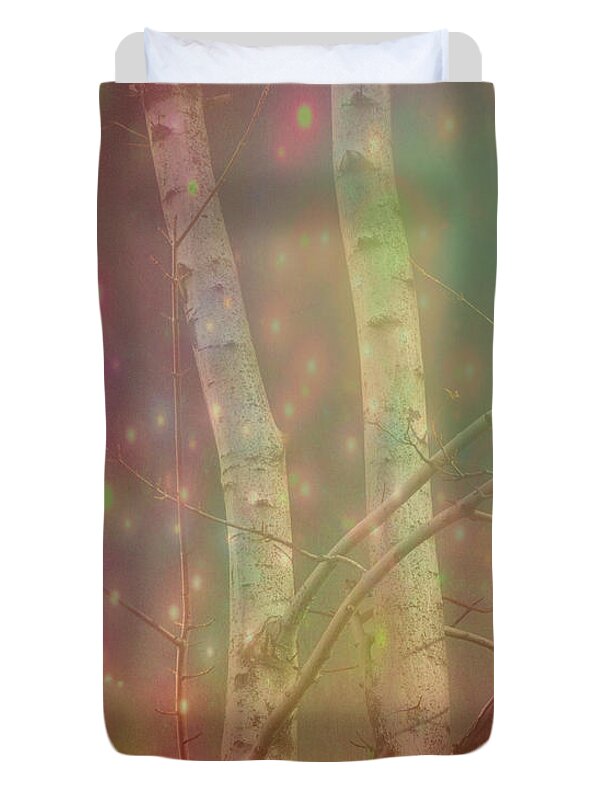 Toronto Duvet Cover featuring the photograph Starlight Forest by Marilyn Cornwell