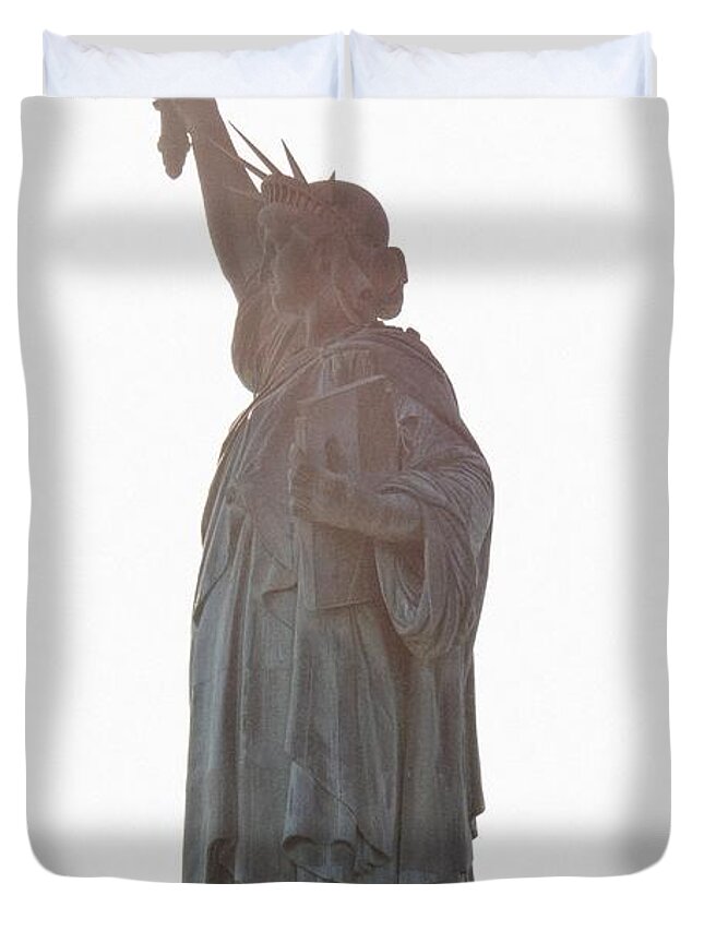 Statue Of Liberty Duvet Cover featuring the photograph Statue of Liberty by Marianna Mills