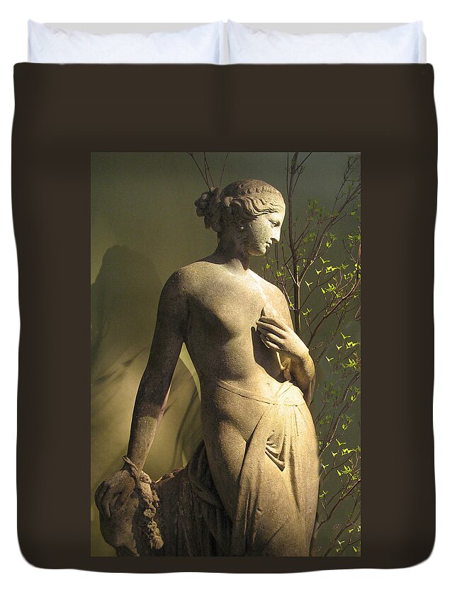 Statue Duvet Cover featuring the photograph Statuesque by Jessica Jenney