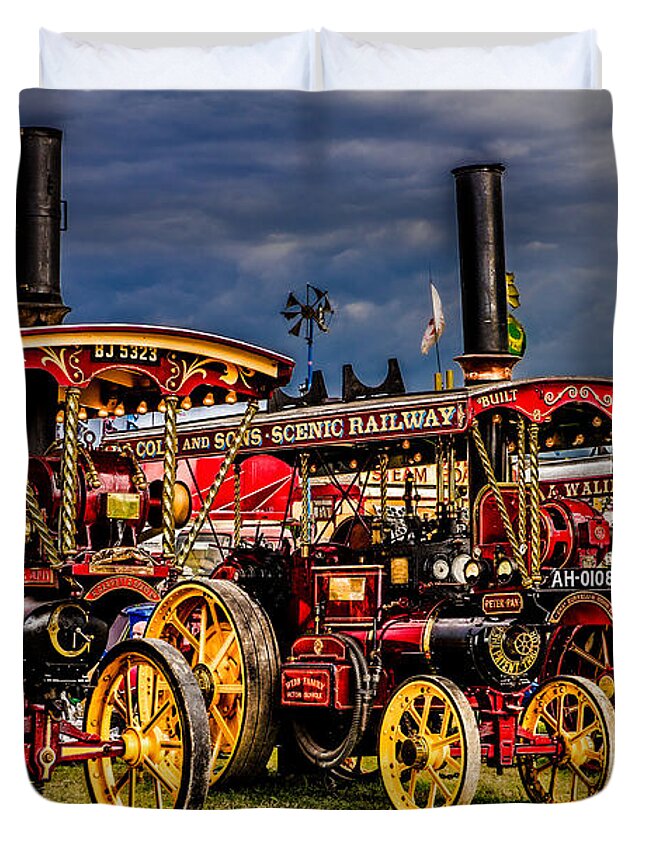 Steam Duvet Cover featuring the photograph Steam Power by Chris Lord