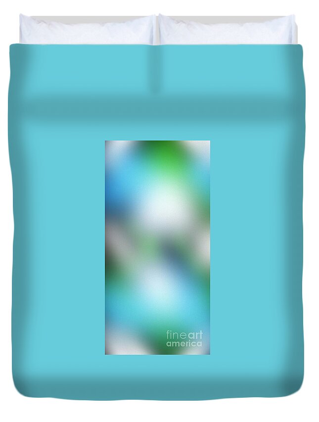 Smooth Duvet Cover featuring the digital art Stearate by Archangelus Gallery