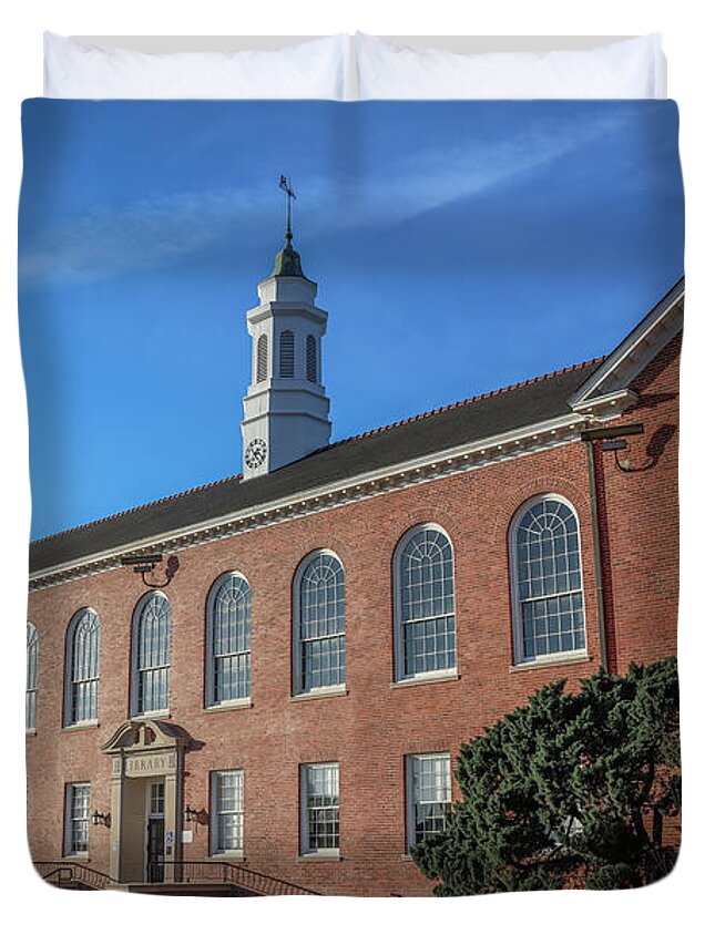 Ul Duvet Cover featuring the photograph Stephens Hall by Gregory Daley MPSA