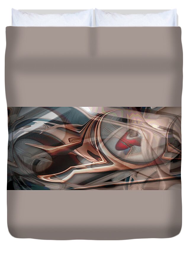 Mighty Sight Studio Duvet Cover featuring the digital art Stick Addiction by Steve Sperry
