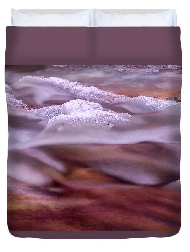 Stickney Brook Duvet Cover featuring the photograph Stickney Brook Abstract II by Tom Singleton