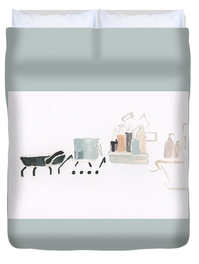 Painting Duvet Cover featuring the photograph Still Life by Giorgia Dalla Valle