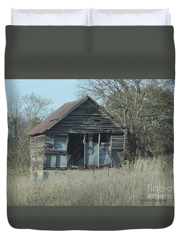 Photography Duvet Cover featuring the photograph Still Standing by Kathie Chicoine