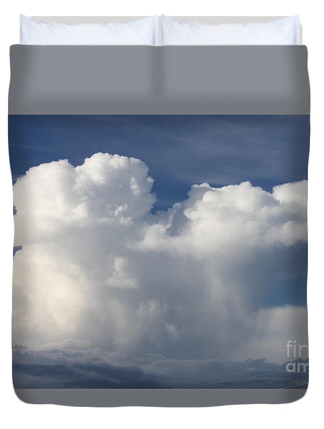 Storm Clouds Duvet Cover featuring the photograph Storm Clouds 2 by Sheri Simmons