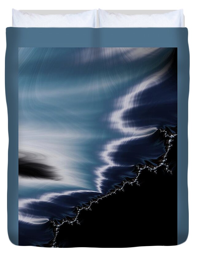Abstract Duvet Cover featuring the photograph Storm Passing by Keith Lyman