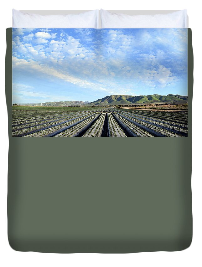 Farming Duvet Cover featuring the photograph Strawberry Fields Forever 3 by Floyd Snyder