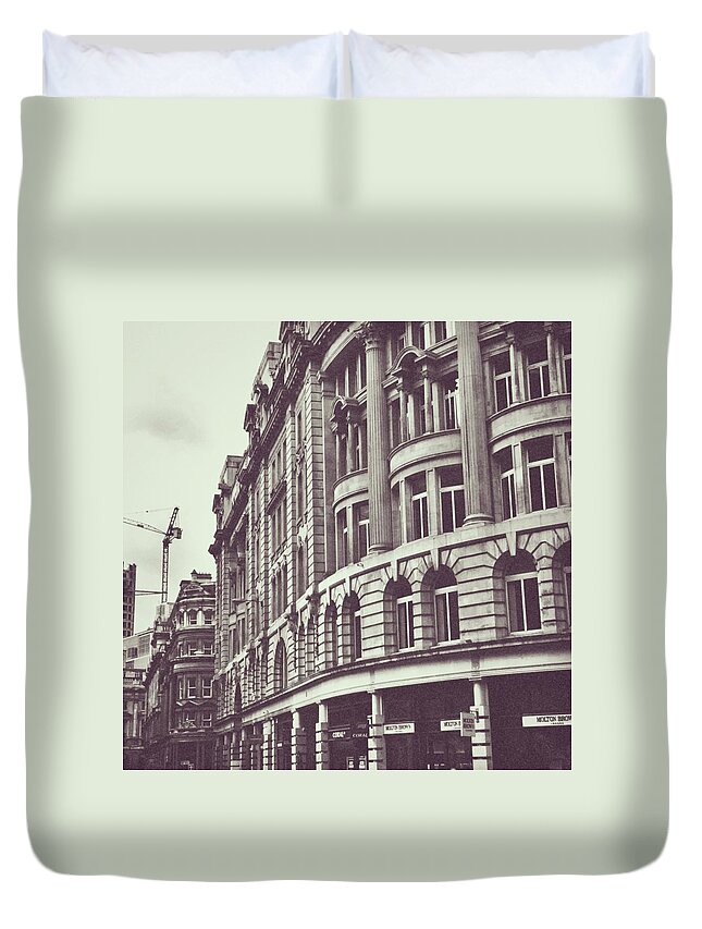 London Duvet Cover featuring the photograph Streets of London by Trystan Oldfield