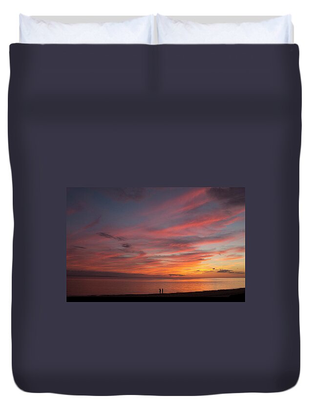 Provincetown Duvet Cover featuring the photograph Stunning Sky by Ellen Koplow