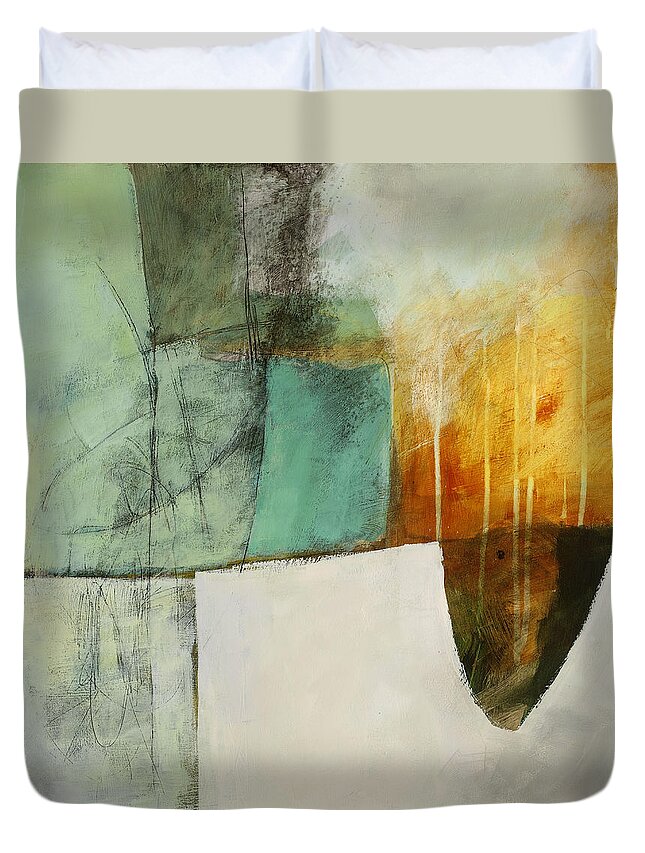  Jane Davies Duvet Cover featuring the painting Submerge #2 by Jane Davies