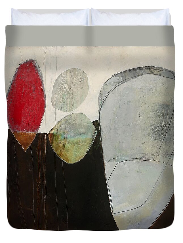  Jane Davies Duvet Cover featuring the painting Submerge #3 by Jane Davies