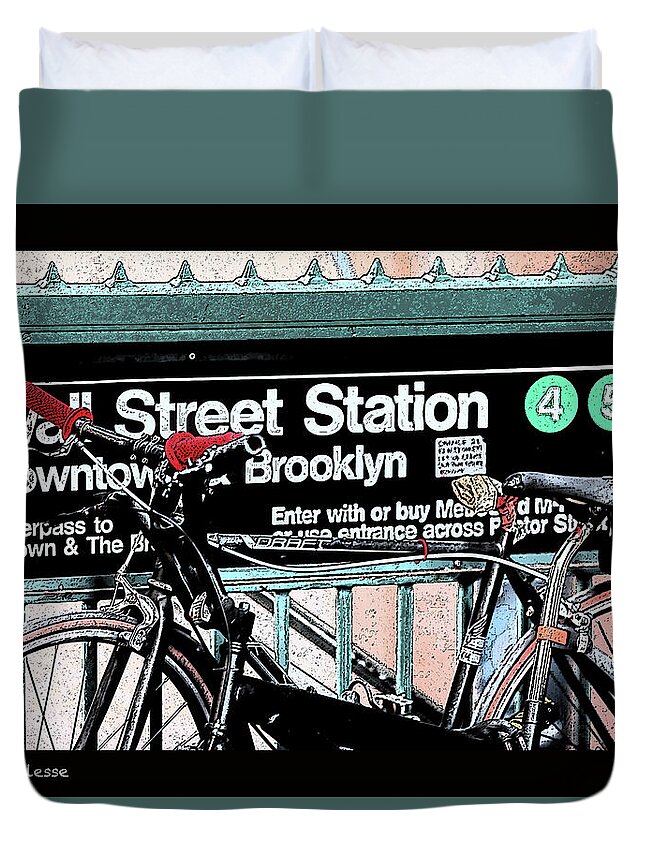 Subway Duvet Cover featuring the photograph Subway station by Mark Alesse