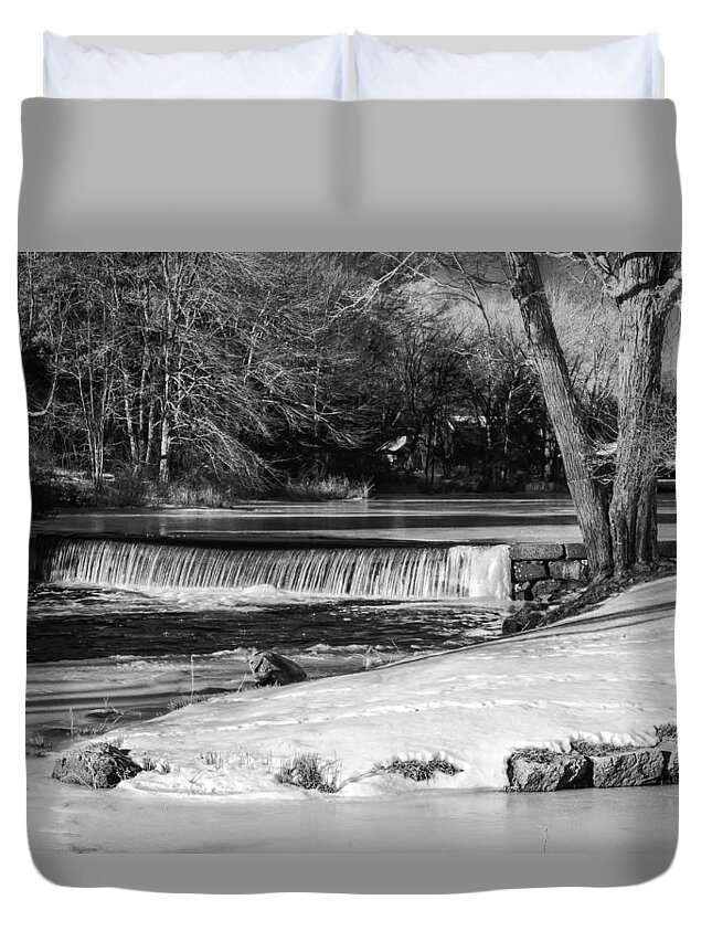 Griffin Duvet Cover featuring the photograph Sucker Brook at Griffin Dam by Betty Denise