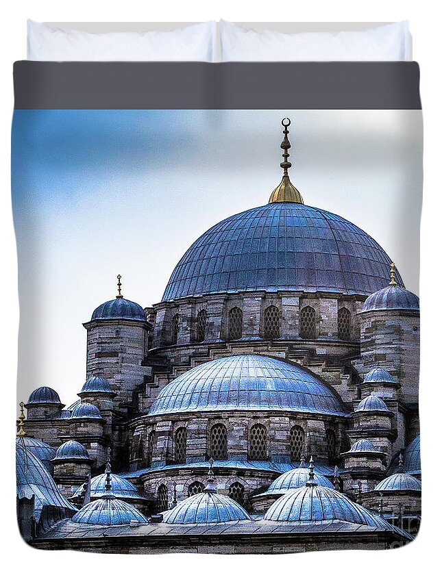Blue Mosque Duvet Cover featuring the photograph Sultan Ahmed Mosque Blue Mosque by Rene Triay FineArt Photos