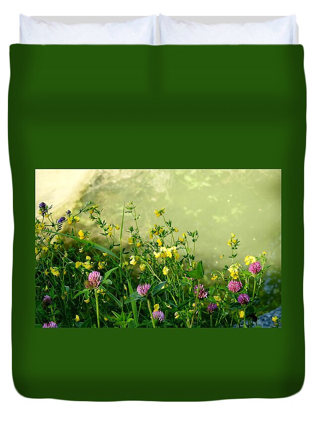 Wildflowers Duvet Cover featuring the photograph Summer Begins by Betty-Anne McDonald