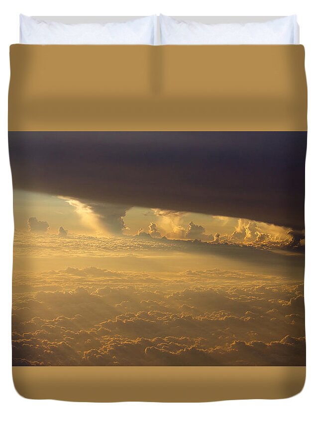 Clouds Duvet Cover featuring the photograph Summer Clouds by Brooke Bowdren