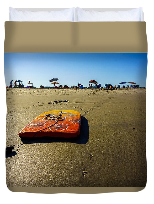 Ocean City Duvet Cover featuring the photograph Summer Fun in Ocean City by Mark Rogers