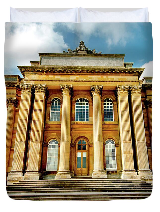 Blenheim Palace Duvet Cover featuring the photograph Summer Home by Greg Fortier