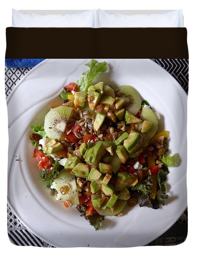 The Wonder Of Fresh Veggies Duvet Cover featuring the photograph Summer Salad by Joel Deutsch
