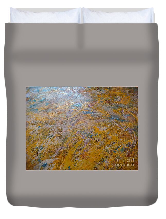 Summer Duvet Cover featuring the painting Summer Time by Fereshteh Stoecklein