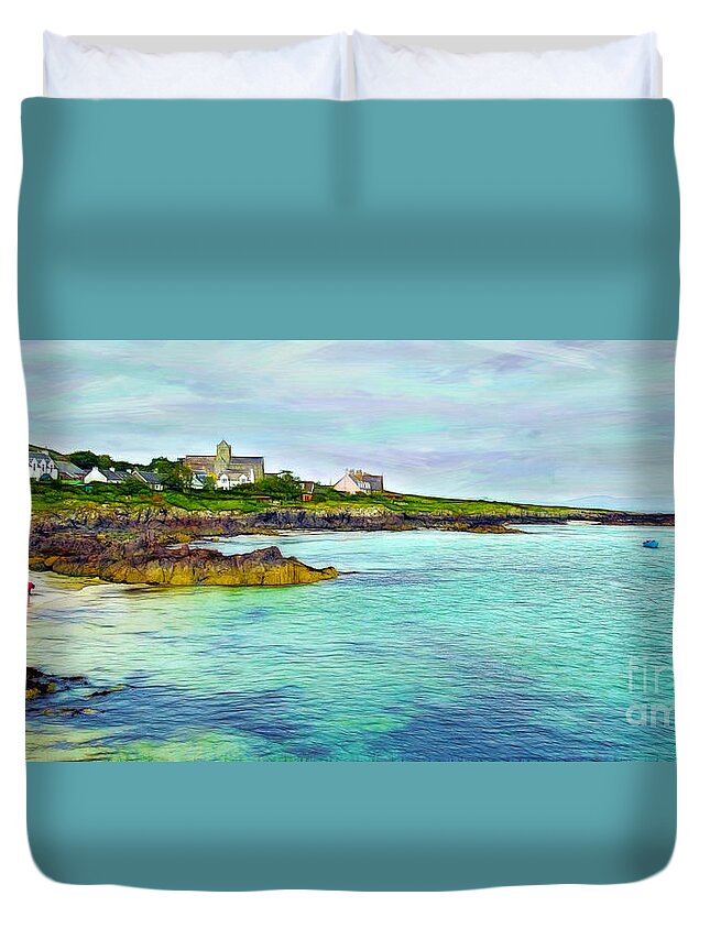 Scotland Duvet Cover featuring the photograph Summertime, Isle of Iona by Judi Bagwell