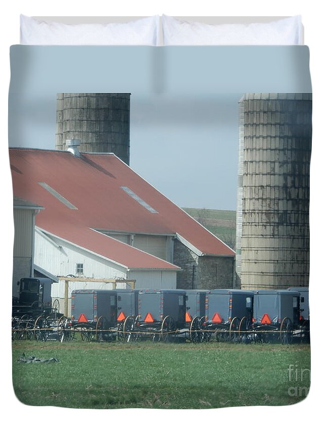 Amish Duvet Cover featuring the photograph Sunday Best by Christine Clark