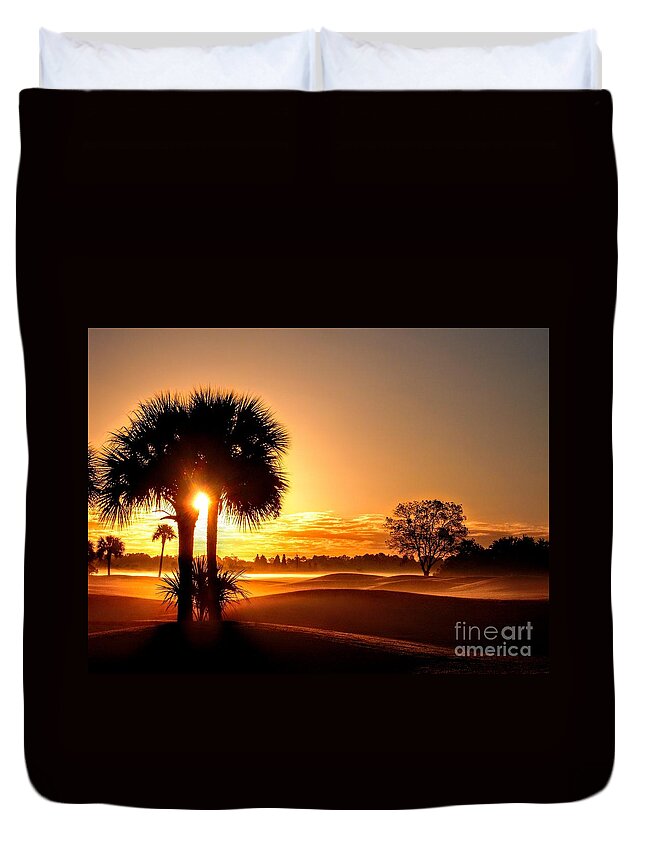 Florida Duvet Cover featuring the photograph Sunny Bumps by Dave Pellegrini