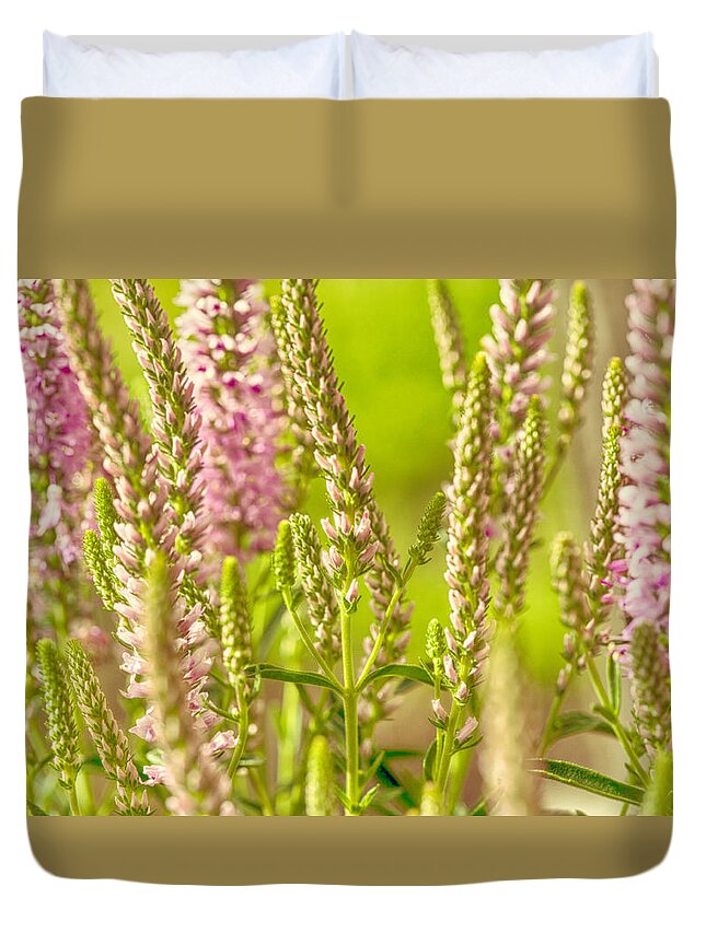 Lupine Duvet Cover featuring the photograph Sunny Lupine by Bonnie Bruno