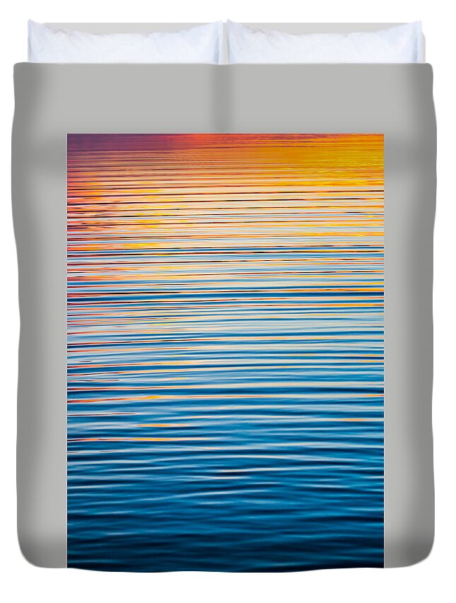 Abstract Duvet Cover featuring the photograph Sunrise Abstract by Parker Cunningham