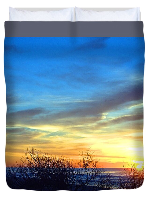 Dunes Duvet Cover featuring the photograph Sunrise Dune I I by Newwwman