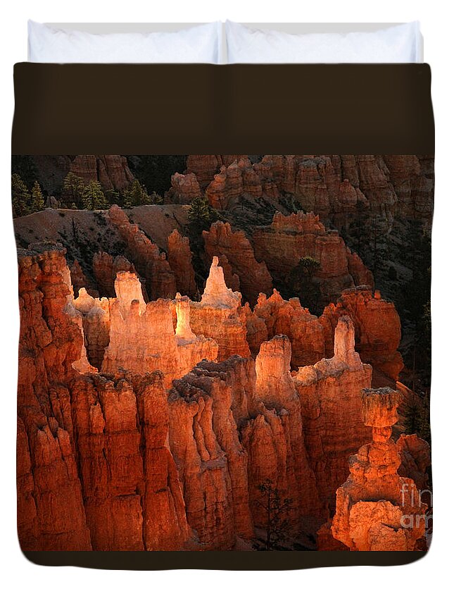 Bryce Canyon Duvet Cover featuring the photograph Sunrise in Bryce 6 by Edward R Wisell