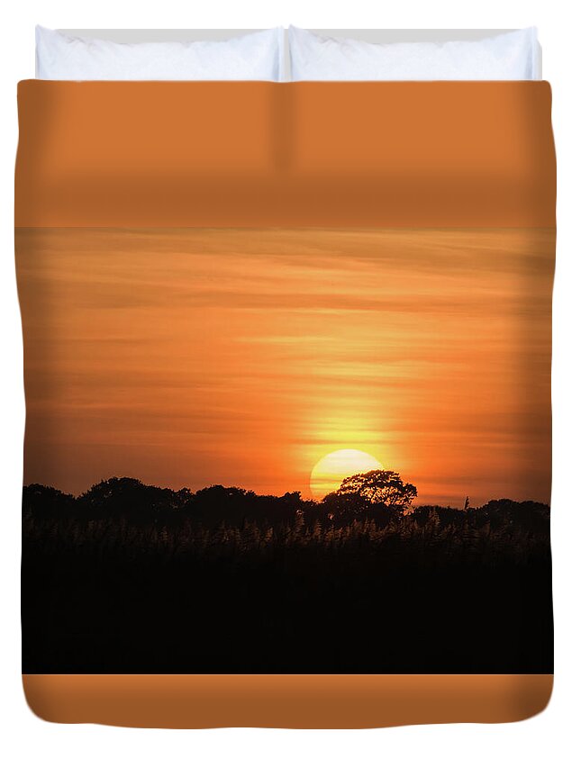 ©wendy Cooper Duvet Cover featuring the photograph Sunset by Wendy Cooper