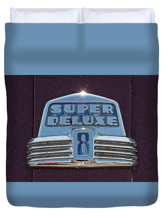 Classic Car Duvet Cover featuring the photograph Super Deluxe 8 by Doug Davidson