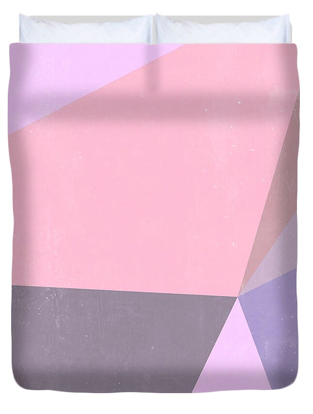 Sweet Duvet Cover featuring the mixed media Sweet Collage by Emanuela Carratoni
