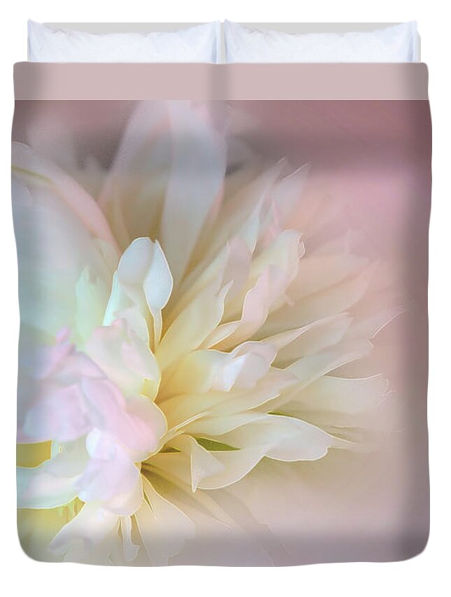 Photography Duvet Cover featuring the digital art Sweet Dahlia by Terry Davis