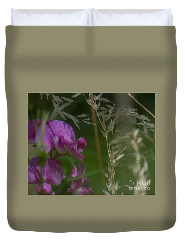  Garavetto Duvet Cover featuring the photograph Sweet Pea 1 by Christy Garavetto