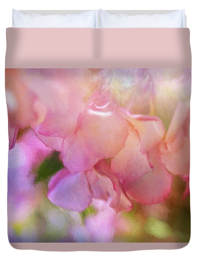Spring Duvet Cover featuring the digital art Sweet Spring by Terry Davis