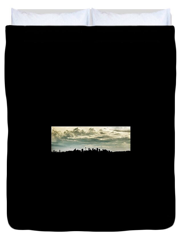 Sydney Duvet Cover featuring the photograph Sydney Skyline by Chris Cousins