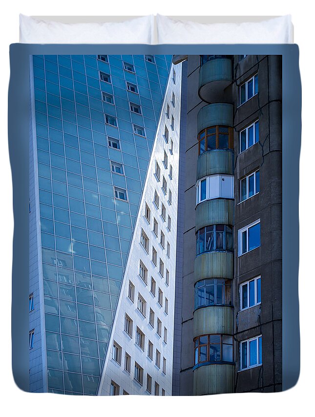 Abode Duvet Cover featuring the photograph Synergy Between Old and New Apartments by John Williams