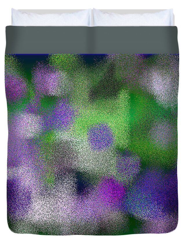 Abstract Duvet Cover featuring the digital art T.1.697.44.4x3.5120x3840 by Gareth Lewis
