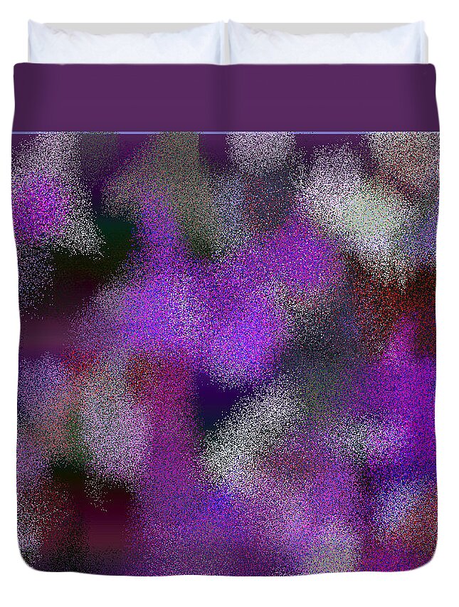 Abstract Duvet Cover featuring the digital art T.1.729.46.4x3.5120x3840 by Gareth Lewis