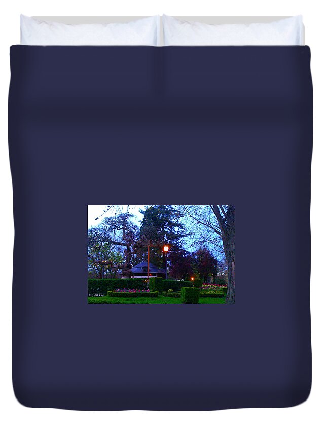 Street Duvet Cover featuring the photograph Taconera Magic by Nieve Andrea