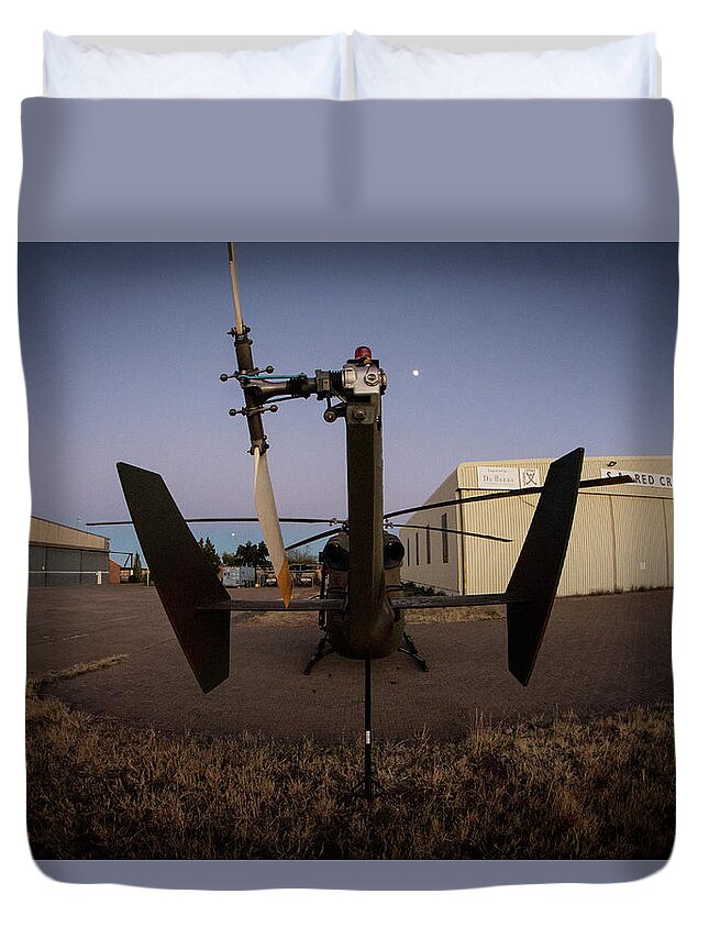 Bk-117 Duvet Cover featuring the photograph Tailblade by Paul Job